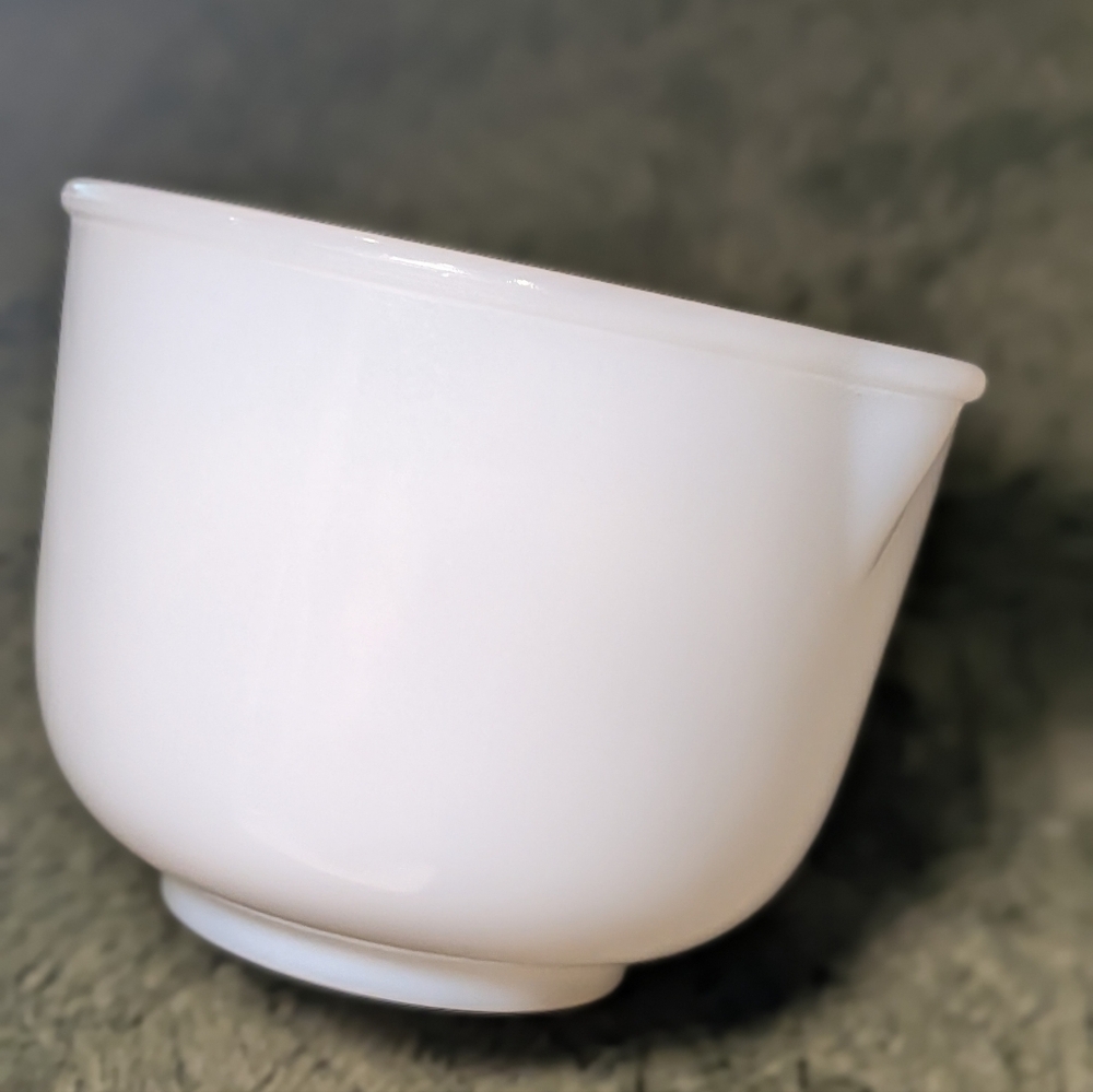 Vintage 1950s GlasBake Milk Glass for Sunbeam Mixing Bowl 20 CJ With Spout